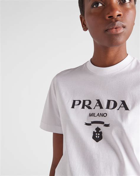 prada white shirt with logo|Prada hawaiian shirts.